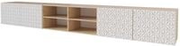 LOWBOARD VIRA-W 3x100x40x40 cm - Artisan / Wei&szlig;