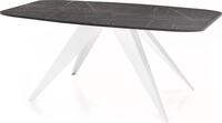 ESSTISCH Fatina rechteckig ausziehbar, Marmor Schwarz 180-218/90/76 cm