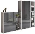 Aktenschrank Office Edition Sw Set 4 Grau