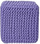 STRICK-POUF lila, Sitzw&uuml;rfel 35/35/35 cm