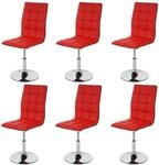 ESSZIMMERSTUHL Rot 6er-Set