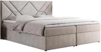 BOXBETT NEOMI 160/200 - Beige Strukture - H4 - Topper T25