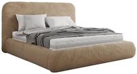 POLSTERBETT BENEA CLASSIC 200/200 - Beige Pl&uuml;sch - Schaum-Matratze