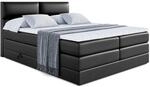 BOXSPRINGBETT BOXI3 KING - 200x200 - H3/H4 - Schwarz Hochglanz