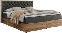 BOXBETT ALBERO 3 - 180/200 Dunkelgrau Velvet - H4