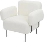 LOUNGE-SESSEL L83B Cremewei&szlig;