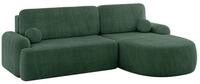 ECKSOFA mit Schlaffunktion und Bettkasten LIRA-L - 264x172x89 Gr&uuml;n