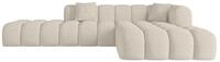 ECKSOFA Ottomane Rechts OLEA-L2 - 289x176x71 cm Creme