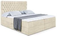 BOXBETT mit Matratze H3 und Lattenrost - SERENE - 200x200 Beige