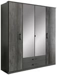 Dreht&uuml;renschrank in Graphitfarben