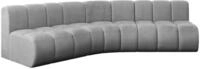 ECKSOFA modulares Sofa Montra-L1 - 290x174x70 cm Grau