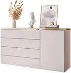KOMMODE H&Auml;NGENDE AURORA 4S1D Kaschmir