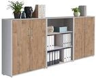 Aktenschrank Office Edition Sw Set 9 Grau/Eichefarben