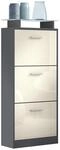 SCHUHSCHRANK Lavia Front in Creme Hochglanz