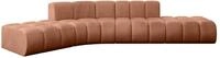 ECKSOFA modulares Sofa Solven-L1 - 380x174x70 cm Apricot