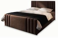 BOXBETT KANES 160x200 cm mit Matratze und Topper - Braun