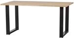 Esstisch Tablo Naturfarben/Schwarz L: 180cm
