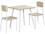 ESSGRUPPE 2 St&uuml;hle Esszimmergarniturset Esstischset Sitzgruppe Tischgruppe