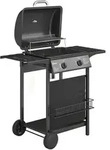 GASGRILL mit 2 Brenner aus Metall Schwarz