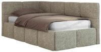 JUGENDBETT ARVO 90/200 - Grau Strukture - Foam-Matratze - Links Seite