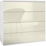 KOMMODE Pavos Creme Hochglanz