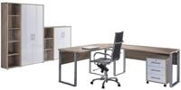 B&uuml;ro Office Edition Set 4 Sonoma Eiche/Wei&szlig;