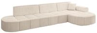 ECKSOFA Ottomane Rechts LIVO-L2 - 337x173x79,5 cm Beige