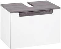 Waschbeckenunterschrank in Weiss/Eichefarbe 'Siena'