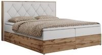 BOXBETT VENETO 140/200 Wei&szlig; Kunstleder - H3
