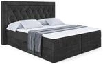 BOXBETT mit H3-Matratze und Lattenrost - NOEL - 200x200 Schwarz
