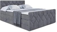 BOXSPRINGBETT CATOR-Z KING - 200x200 - H3/H4 - Dunkelgrau