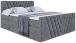 BOXSPRINGBETT ERNINA-Z KING - 180x200 - H3/H4 - Dunkelgrau