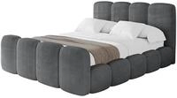 POLSTERBETT mit Bettkasten, Fu&szlig;teil und Lattenrost, Boxbett ohne Matratze - KALA-Z