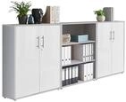Aktenschrank Office Edition Sw Set 9 Grau/Wei&szlig;