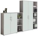 Aktenschrank Office Edition Sw Set 4 Grau/Wei&szlig;
