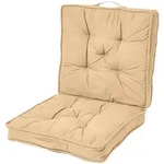 REISEKISSEN beige 50/50/10 cm &ndash; Klappkissen Baumwolle