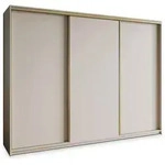 SCHWEBET&Uuml;RENSCHRANK NISSE 270/205/60 cm 3-t&uuml;rig Kaschmir