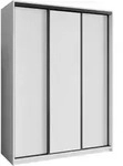 SCHWEBET&Uuml;RENSCHRANK NISSE 150/205/60 cm 3-t&uuml;rig Wei&szlig;