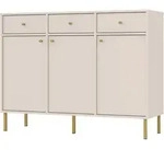 KOMMODE TORINO 125/95/41 cm mit 3 Schubladen 3 T&uuml;ren Beige