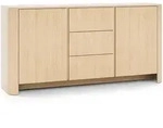 SIDEBOARD AVORIO 168/84/39cm mit 3 Schubladen 2 T&uuml;ren Eichefarben
