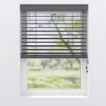 Jalousie PVC-JAL Holz 50mm Anthrazit 120x130cm
