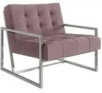 LOUNGESESSEL Duban Rosa Samtstoff