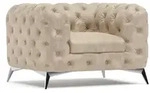 CHESTERFIELD-SESSEL Quantum Beige Samt