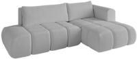 ECKSOFA Ottomane Rechts CLOUD-L 280x185x90 Hellgrau Boucl&eacute;