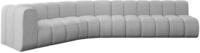 ECKSOFA modulares Sofa Karex-L2 - 399x194x70 cm Hellgrau