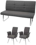 ESSZIMMER-SET Grau 2er-Set