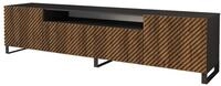 LOWBOARD ZENO-S 200x53x41 cm -Schwarz / Katania