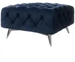 HOCKER Chesterfield Laura Marineblau Samt