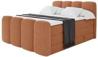 BOXBETT mit Matratze H3|H4 und Lattenrost - NINA-Z KING - 180x200 cm - Apricot