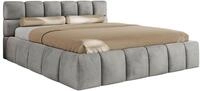 POLSTERBETT NIRA CLASSIC 180/200 - Hellgrau Velvet - ohne Matratze
